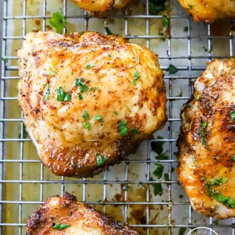 Baked Chicken Thighs A Pinch Of Healthy