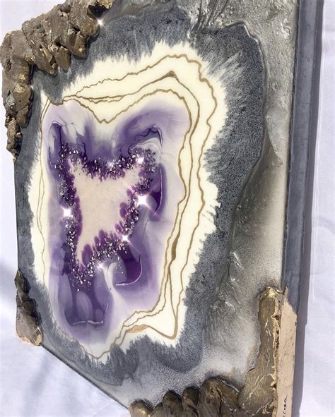 Amethyst Geode Wall Art Etsy Etsy Wall Art Resin Art Painting