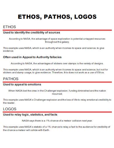 Ethos 99 Examples How To Use Pdf