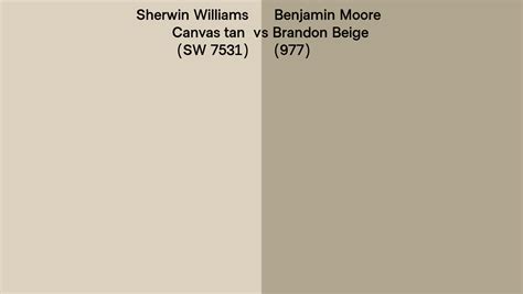 Sherwin Williams Canvas Tan Sw Vs Benjamin Moore Brandon Beige