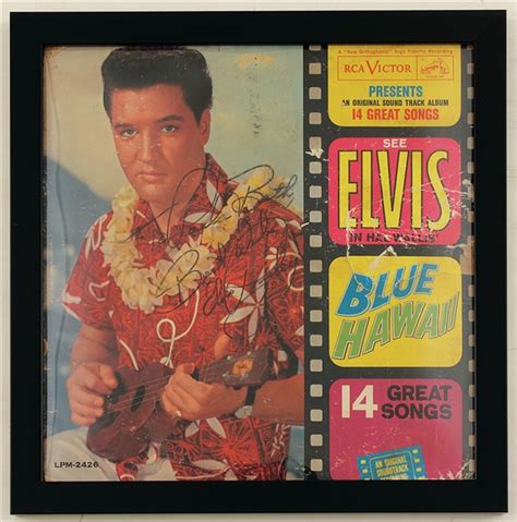 Lot Detail Elvis Presley Signed Inscribed Blue Hawaii Sound Track