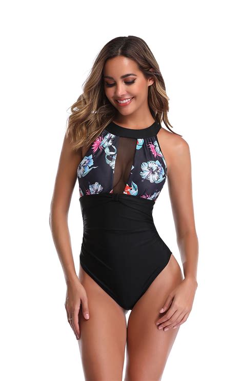 HHH Swimsuit Women S New Lace Mesh Pleats Conservative Bikini Popular