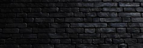 Premium Photo Gloomy Background Black Brick Wall Made Of Dark Stone