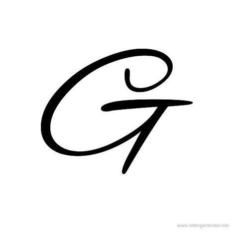 G Alex Brush Printable Cursive Alphabet Letter G Lettering Alphabet Calligraphy Alphabet