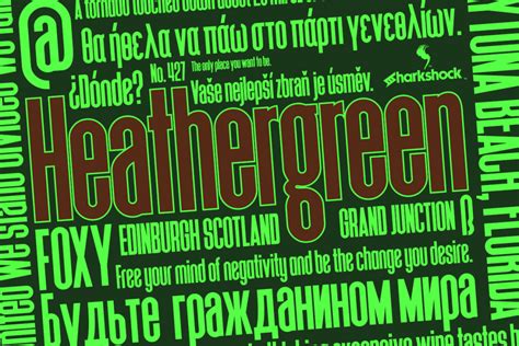 Heathergreen Font · 1001 Fonts