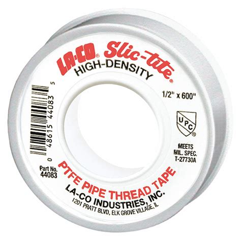 MARKAL Thread Sealant Tape PTFE 1 2 In Width 600 In Length White