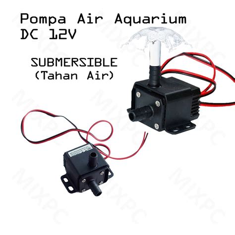 Jual Pompa Air Mini Aquarium Ikan Fish Tank 12V Shopee Indonesia