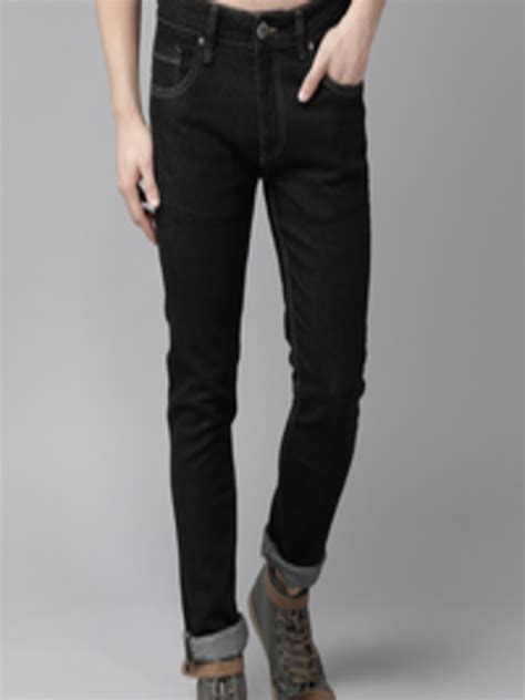 Buy The Roadster Lifestyle Co Men Black Skinny Fit Mid Rise Clean Look