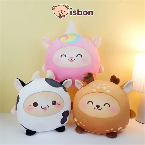 ISTANA BONEKA Bantal Squishmallow Lucu Series Rusa Sapi Unicorn Mainan Anak