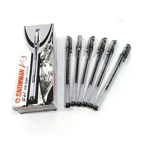 Jual Pulpen Bolpen Bolpoint Pen Gel Snowman V V Pak