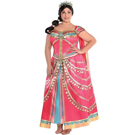 Plus Size Royal Princess Jasmine Dress For Adults Aladdin Live Action Party City Canada