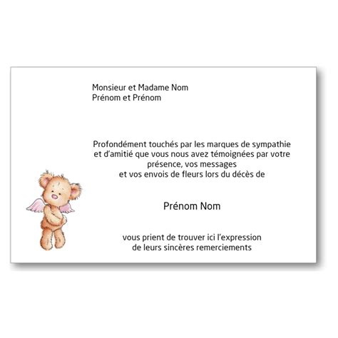 Cartes De Remerciements De Condol Ances Personnalisables