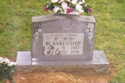 D Bud Blankenship 1917 1991 Mémorial Find a Grave