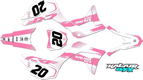 Kalair Gfx Graphics Kit For Honda Crf 125f 2019 2024 Spear Series Pink 09 Mil