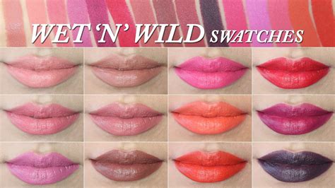 Wet N Wild Megalast Lipstick Swatches