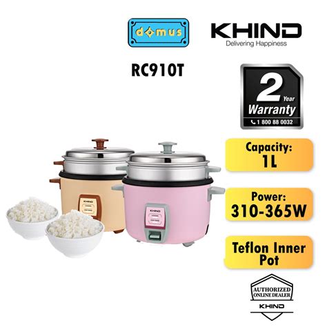 Khind Rice Cooker 1 0L RC910T Random Color Shopee Malaysia