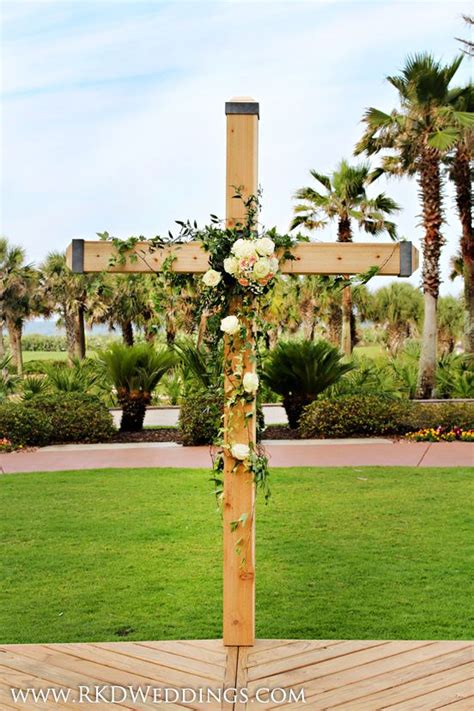 Beautiful Wooden Cross For A Wedding Ceremony At Hammock Beach Resort