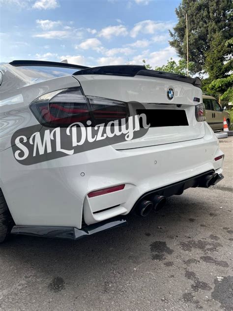 BMW F30 F80 M3 Arka Tampon Alt Flap Bıçak Plastik Araba Yedek Parça