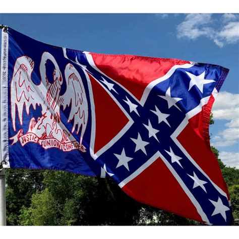 Louisiana Rebel Flag 3 X 5 Ft Louisiana Battle Blue Flags