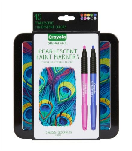 Crayola Signature Pearlescent Paint Markers 10 Pk Fry’s Food Stores