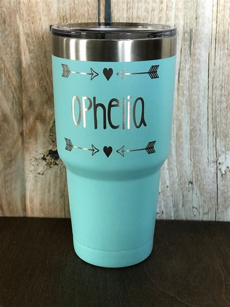 30 Oz Personalized Monogrammed Coffee Tumbler Grandma T Etsy