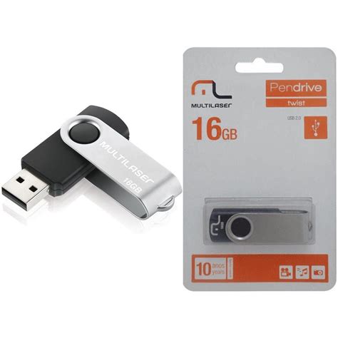 Pen Drive Multilaser Twist Gb Preto Usb Pd Pen Drive