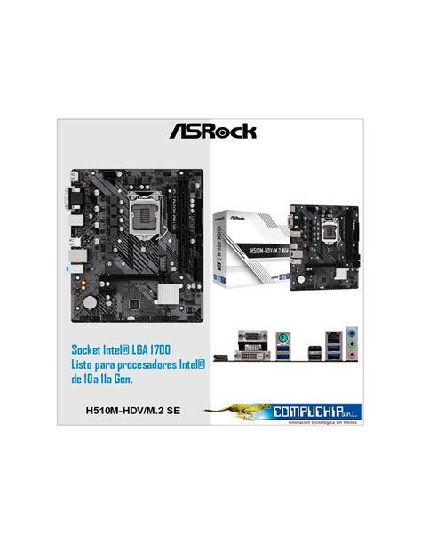 Motherboard ASROCK H510M-HDV/M.2 SE, Chipset Intel H470, LGA1200, mATX