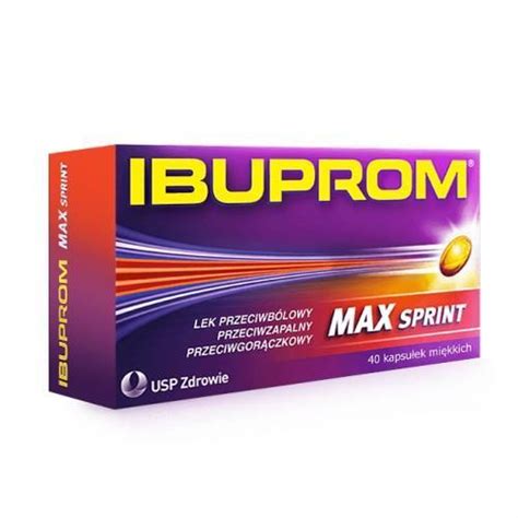 Ibuprom Max Sprint Mg Kapsu Ek Mi Kkich X Szt Ibuprofen