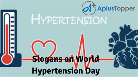 Slogans on World Hypertension Day | Unique and Catchy Slogans On World ...