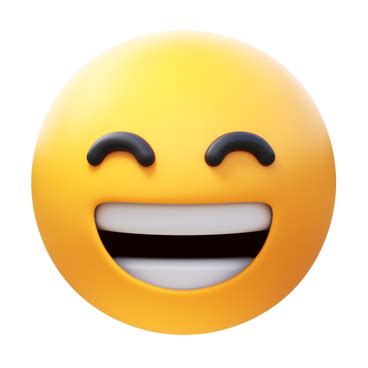 D Cara Sonriente Con Ojos Sonrientes Emoji Png Svg