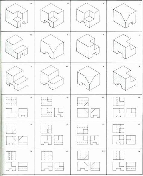 ️drawing Isometric Shapes Worksheet Free Download