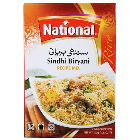 National Sindhi Biryani Masala Recipe Mix 50g Authentic Sindhi