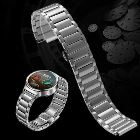 18mm20mm Silver Solid Stainless Steel Watch Strap Men Watces Band For Mens Watch Gd0180 In