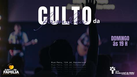 Culto De Edifica O Igreja Pentecostal Da B Blia Jd Sanderson Youtube