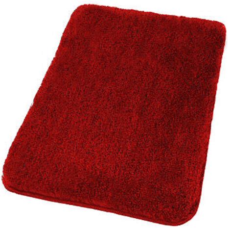 Ruby Red Non Slip Bathroom Rugs Relax Contemporary Bath Mats By