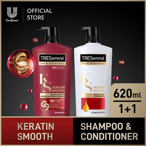 TRESemmé Anti Frizz Shampoo and Hair Conditioner Keratin Smooth for Dry