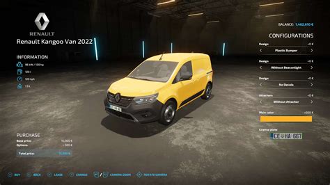 FS22 Renault Kangoo Van 2022 v1 0 Farming Simulator 22 мод FS 19 МОДЫ