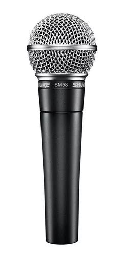 Microfone Shure SM SM58 LC dinâmico cardióide cinza escuro prateado