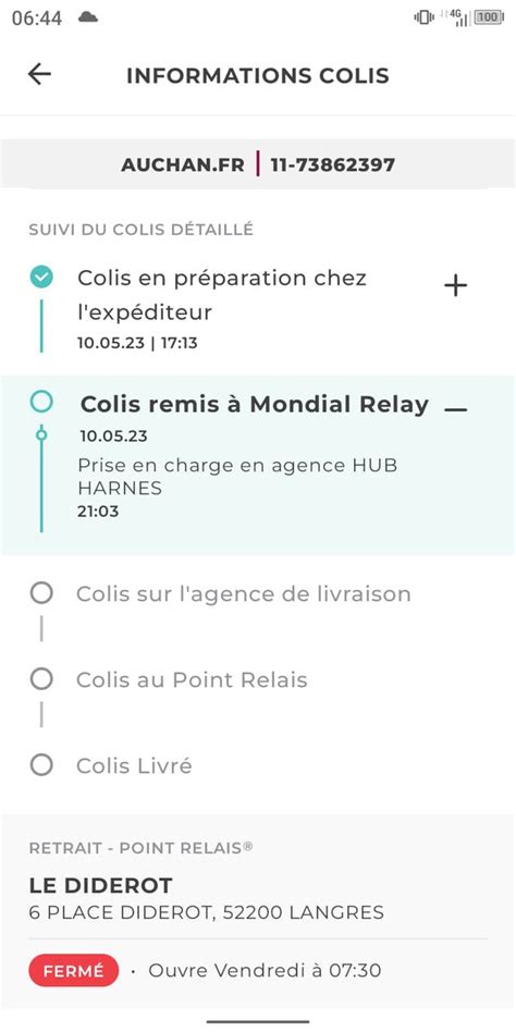 Mirke on Twitter Bonjour AUCHAN France Livraison prévue aujourd hui