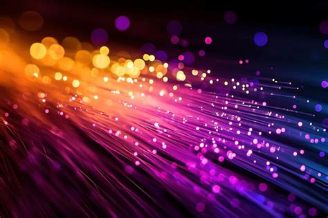 Premium Photo Enchanting Illumination Of A Fiber Optic Lamp