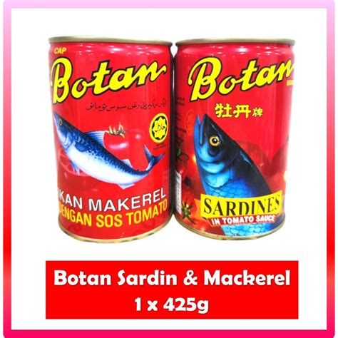 Free Shipping West Botan Ikan Sardin Mackerel In Tomato Sauce 425g