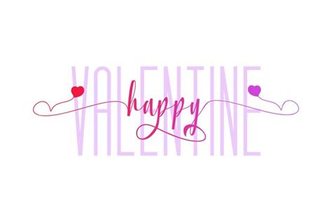 Premium Vector Valentines Day Typography Handwritten Calligraphy Text