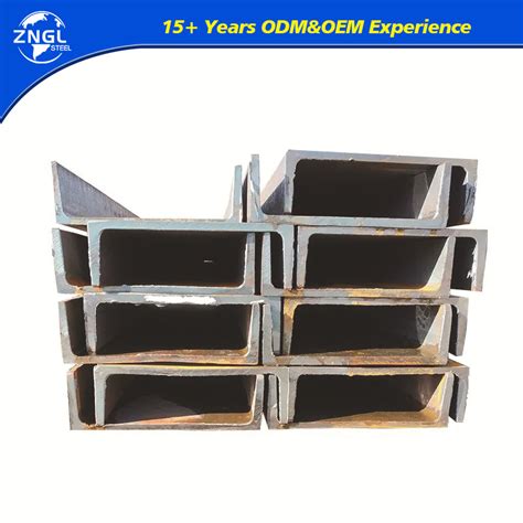 Hot Rolled Carbon U Channel Steel Sizes Q235 SS400 ASTM A36 ST37