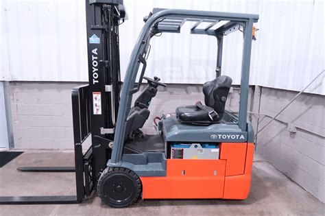 2017 Toyota 8FBE15U 3000 Three Wheel Electric Forklift S S New