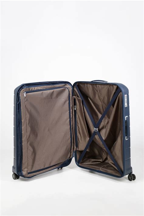 FLUX Trolley Grande 81cm 4R Espandibile Blu Samsonite Cuoieria Shop