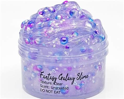 Fantasy Galaxy Clear Chameleon Pigment Unscented Slime Artistic