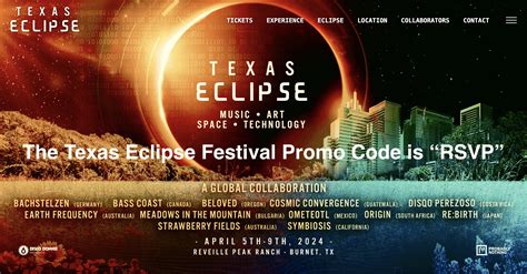 Texas Eclipse Festival 2024 In Burnet Texas Texas Technology Digest