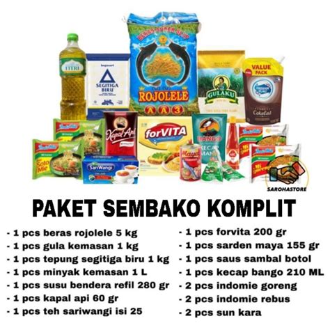 Jual Paket Sembako Murah Hampers Pengajian Santunan Syukuran Free