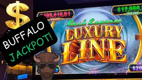 Buffalo Jackpot On Cash Express Luxury Line Slot Machine Youtube