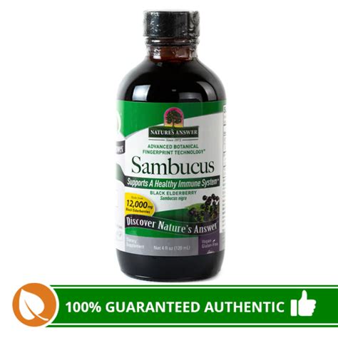 Nature S Answer Sambucus Black Elderberry Juice Concentrate Ml